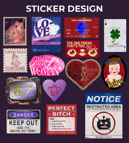 Personal Sticker Design | made with Procreate and Photoshop